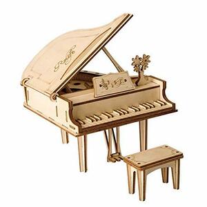 tsu.... R[ Japan official sale | Japanese instructions attaching ]Robotime 3D wood puzzle TG402 grand piano 