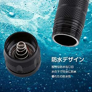 8000LM水中3×T6 LEDダイビングライト懐中電灯ダイブトーチ+ハンドストラップ 使用深度100メートル アルミ合の画像5