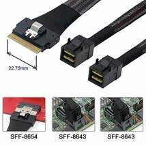 Cablecc PCI-E Ultraport Slimline SAS Slim 4.0 SFF-8654 8i 74_画像5
