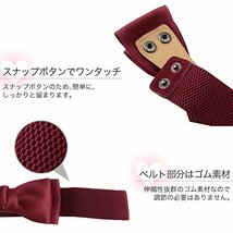 ウエスト マーク リボン ベルト パーティー ドレス ゴム レディース 細 PU レザー スリム 花 柄 軽量 軽い か_画像4