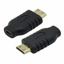 CYマイクロHDMIタイプDソケットメスto Mini HDMI 1.4オスタイプCアダプタ変換装置_画像2