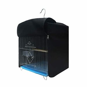 moonwood bird cage cover cage cover shade heat insulation small animals night tweet prevention sleeping cover ( black )