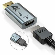 WAVLINK 4K DP-HDMIアダプター 4K@60Hz DP TO HDMI DP-HDMIコネクター ディスプ_画像3