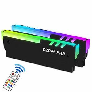 EZDIY-FAB RGB RAM 冷却 メモリヒートシンク アドレサブル RGB LED機能搭載 コントローラ付き (