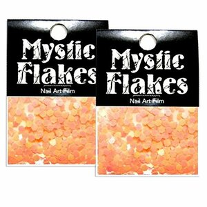  Mystic f race nails for Stone rumine orange Hexagon 2.5mm 0.5g 2 piece set 