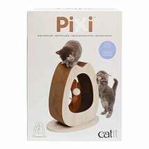 Catit Pixi スクラッチャーWide 猫用ファニチャー 猫型爪とぎ 自立式 ダンボール インテリア 45×23.5×44cm_画像1