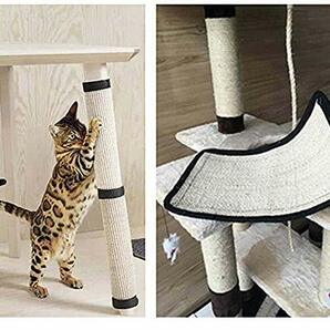 Botocoo 猫 爪とぎ 防止猫 爪研ぎ 爪とぎソファ家具保護 マット壁紙保護シート 耐久性 取り付け簡単 多機能ソファーのカバー しつけ用品の画像3