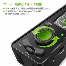 LEKATO メトロノーム 電子メトロノーム 小型 軽量 LCDデジタル タイマー機能付き リズム調整可能なデジタルメトロノーム 自宅練習 ギタ_画像2