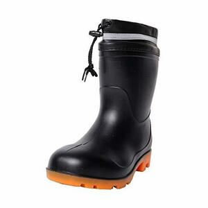 [ko-kos confidence hill ] safety boots . core entering PVC oil resistant ZIPLOA men's black x_l