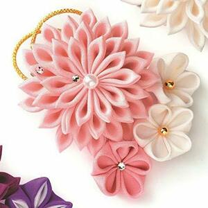Panamipa Nami Takagi fiber crepe-de-chine craftsmanship kit [ silk knob skill Kirameki ... brooch pink LH-451]