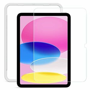 NIMASO ガラスフィルム iPad 第10世代 (10.9 インチ 2022) 用 フイルム ガイド枠付き 強化 ガ