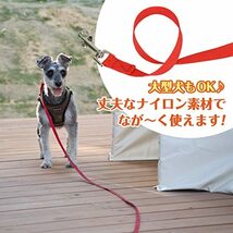 Anni 犬用リード ロングリード 30m 散歩 トレーニング ナイロン生地 小型犬 中型犬 大型犬 (グリーン)_画像3