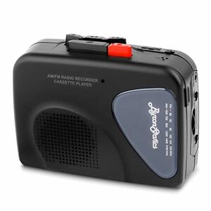 ByronStatics ポータブルカセットプレイヤー レコーダー FM AM ラジオ ウォークマン テーププレーヤー 内蔵マイク 外部スピーカ