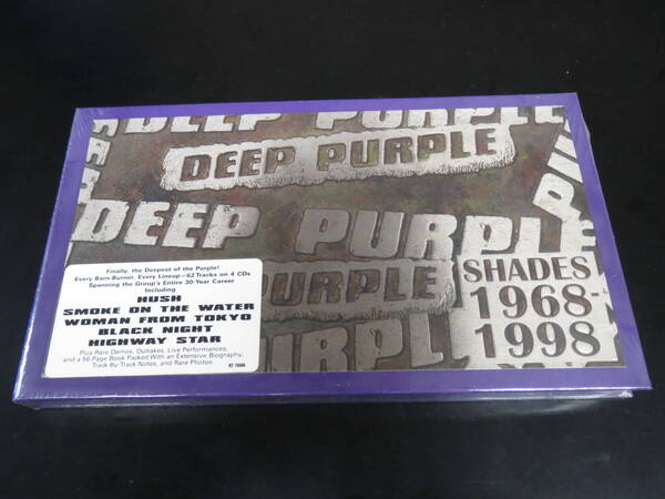 未開封新品!Deep Purple - Shades 1968-1998 輸入盤箱入り4xCD(アメリカ R275566, 1999)