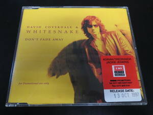 プロモ盤！David Coverdale & Whitesnake - Don't Fade Away (Radio Edit) 輸入盤CD（イギリス CDEMDJ 495, 1997）