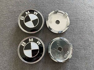 BMW用 ホイールセンターキャップ 外径60mm 4個セット（T108番） ハブキャップ ホイールカバー エンブレムステッカー 送料無料