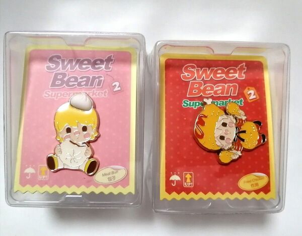 sweet bean ピンバッジ supermarket popmart ピンズ 2種セット ポップマート スイートビーン