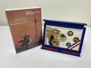 【E/F443815】日仏交流150周年　2008　プルーフ貨幣セット　フランス造幣局製　1 1/2　ユーロ貨幣入り　平成20年　造幣局