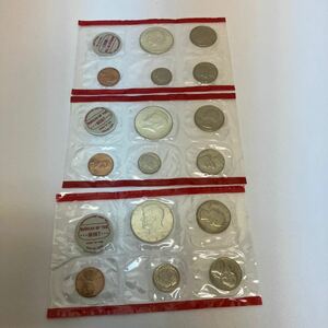 【E/D11602】海外コイン アメリカコイン ミントセット BUREAU OF THE MINT 1970 おまとめ3点セット