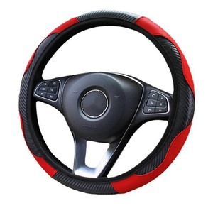  steering wheel cover light car steering wheel cover 3D grip slip prevention hand .. good ventilation good anti-bacterial deodorization processing slip prevention [ color ] red [ size ]37-38cm