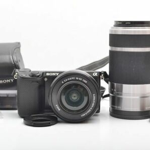 N248Z19R//ソニー SONY α ミラーレス一眼 デジタルカメラ NEX-5R ダブルレンズセット / E 3.5-5.6/PZ 16-50 OSS ,E 4.5-6.3/55-210の画像1