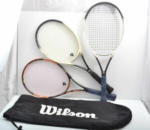 A374Z71R　Wilson★ウィルソン★テニスラケット★3点まとめてセット★100LS★HAMMER6.2★硬式テニス