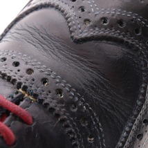 ■ アレンエドモンズ 靴 シューズ ウィングチップ ブローギング ビジネスシューズ メンズ 10D ネイビー 箱付き_画像8
