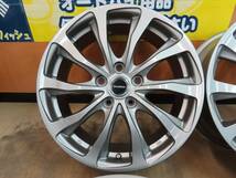 ☆ブリヂストン バルミナ TR10 17インチ アルミ ホイール 7J +53 5穴 PCD114.3 ダークシルバー 4本 中古 汎用 BRIDGESTONE BALMINUM☆_画像2