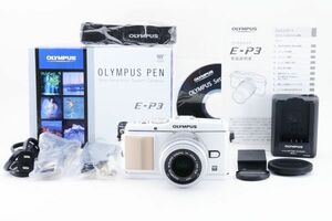 【箱付き】 OLYMPUS オリンパス PEN E-P3 レンズキット ペン ホワイト ミラーレス一眼カメラ #315