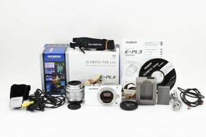 【箱付き】 OLYMPUS オリンパス PEN Lite E-PL3 レンズキット ミラーレス一眼カメラ ペン #482