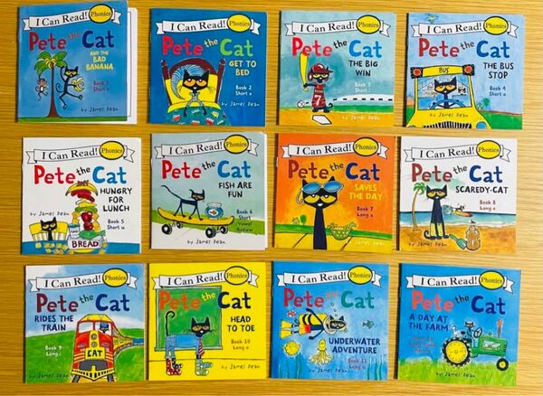 I Can Read Pete the cat 英語絵本　フォニックス　ねこのピート 多読 絵本 Reading