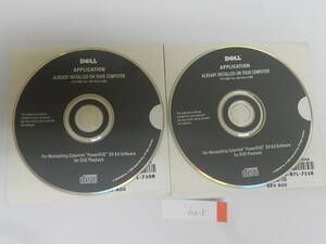 no-049　Dell APPLICATION Y938C For Reinstalling Cyberlink PowerDVD DX 8.0 Software for DVD Playback 2枚セット　送料180円