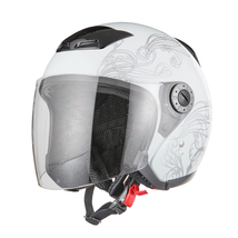 ヘルメット ジェット グラフィック ホワイト サイズL SG規格 PSCマーク取得 バイクパーツセンター_画像1