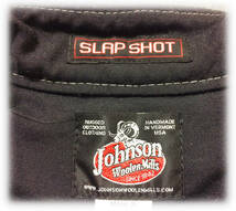 JOHNSONWOOLEN MILLS × SLAPSHOT Wネーム ジョンソンウーレンミルズ メルトンジャケット ローズバット クレイジー Made in USA 美品 激安_画像9