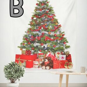☆新品☆ クリスマスツリー タペストリー 壁掛けB デコレーション 北欧