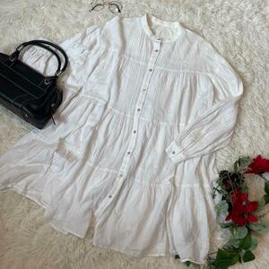 MARK STYLER blouse lady's tops white old clothes 