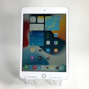 【1704】Cランク☆Apple☆iPad mini4　Wi-Fi+cellular 16GB☆シルバー☆利用制限○☆SIMフリー☆