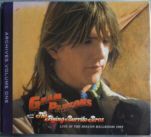 Gram Parsons with Flying Burrito Bros Live At The Avalon Ballroom 1969 Archives vol 1 2CD紙ジャケ