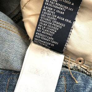 tommy jeans トミージーンズ ラメ加工ジーンズ デニムパンツ M 未使用 ブーツカットの画像6