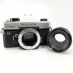 FUJICA ST801 フジカ フィルムカメラ EBC FUJINON 1:1.8 f＝55mm フジカ レンズ ブラック シルバー ボディー レトロ 【S90295-416】