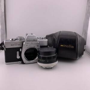 MINOLTA ミノルタSR T 101 フィルムカメラ 1:1.7 f=55mm レンズ ケース付き　【S80681-445】