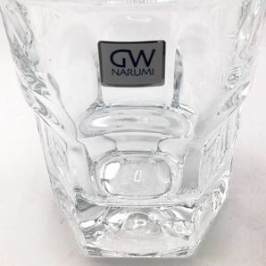 鳴海製陶 GLASS WORKS NARUMI ナルミ オールドファッショングラス ガラス食器 高さ約9㎝ 口直径約8.5㎝ 箱有り【S90245-388】の画像10