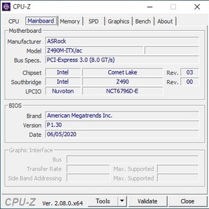 ASRock Z490M-ITX/ac Z490 LGA1200 DDR4 USB3.2 SATA6Gb/s Mini-ITXの画像5