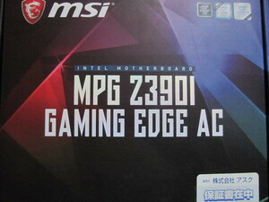 msi MPG Z390I GAMING EDGE AC Z390 LGA1151 DDR4 SATA6Gb/s USB3.1 Mini-ITX ゲーミングマザーボード