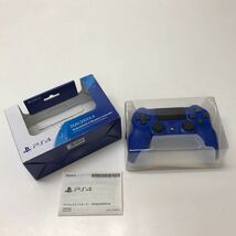 A077★SONY Ps4ワイヤレスコントローラー CUH-ZCT2J Wave blue【動作品】_画像2