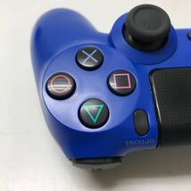 A077★SONY Ps4ワイヤレスコントローラー CUH-ZCT2J Wave blue【動作品】_画像4