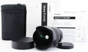 美品 SIGMA シグマ 20mm F1.4 DG HSM Art Canon EFマウント用