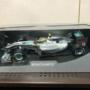 363 未使用 ミニチャンプス　1/18 MERCEDES GP PETRONAS N.ロズベルグ F1 2010 ミニカー 模型 完成品 レーシングカー