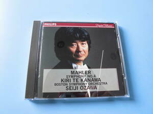 中古ＣＤ◎小澤征爾　マーラー交響曲第４番：ボストン交響楽団◎