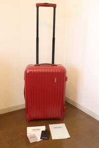 ★☆RIMOWA サルサ 35L スーツケース SALSA 855.52 機内持ち込みOK キャリーケース リモワ 2輪 レッド 赤 ☆★